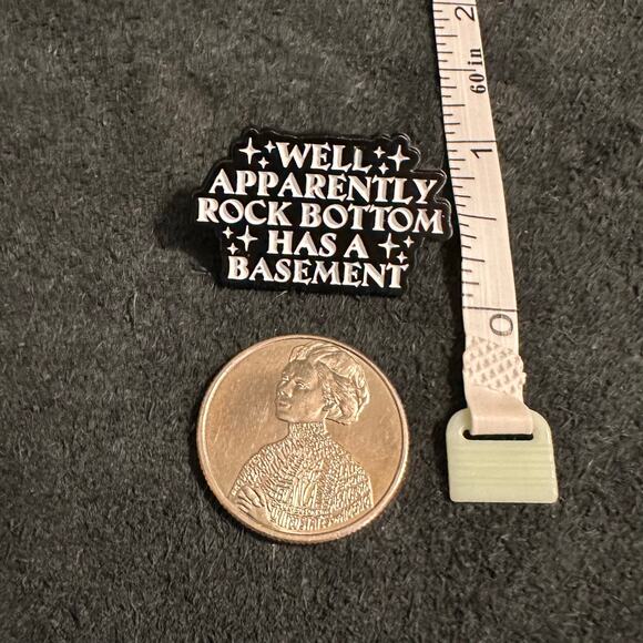 Cute Funny Basement Humor Lapel Pin - Picture 3 of 3